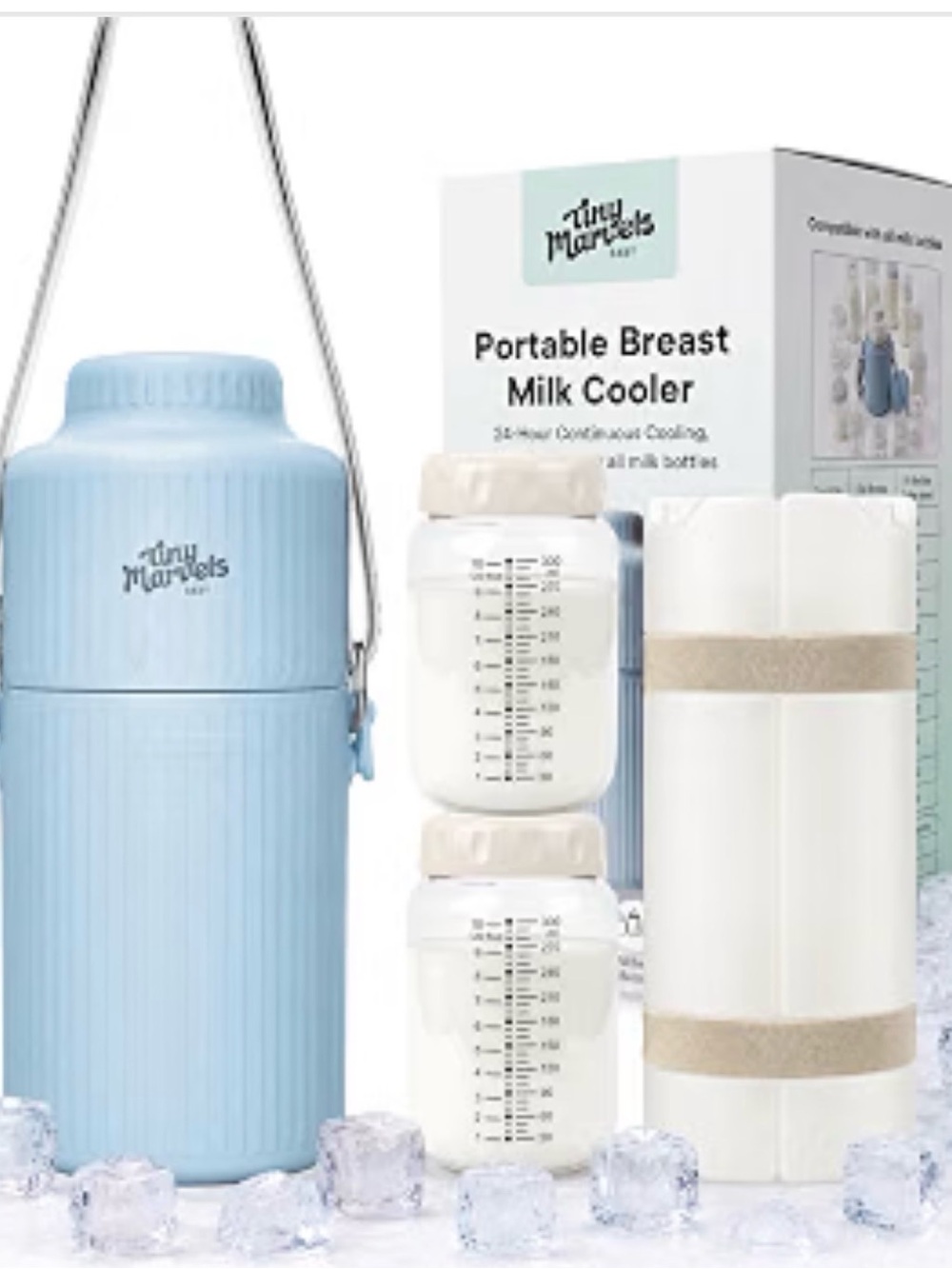 Portable Breast Milk Cooler - Light Blue